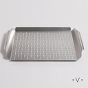 Bandeja Para Parrilla De Acero Inoxidable  Rectangular 44X30 Cm Vassa Home