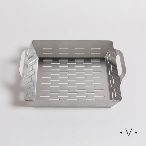 [4113574] Bandeja Para Parrilla De Acero Inoxidable 36X30 Cm Vassa Home