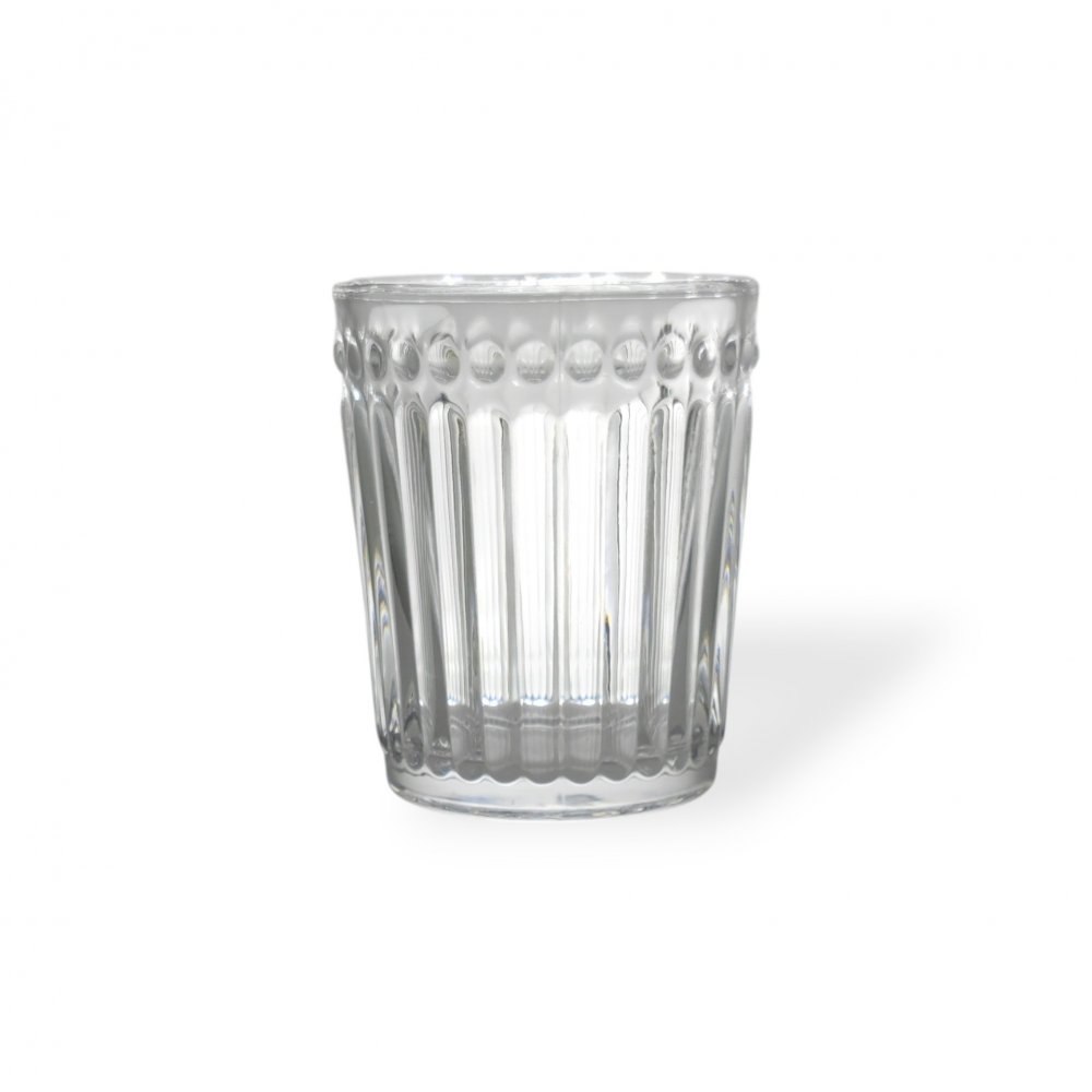 [2561653] Set X6 Vasos Chicos Rayado Con Puntos 250Ml 8,2X10Cm