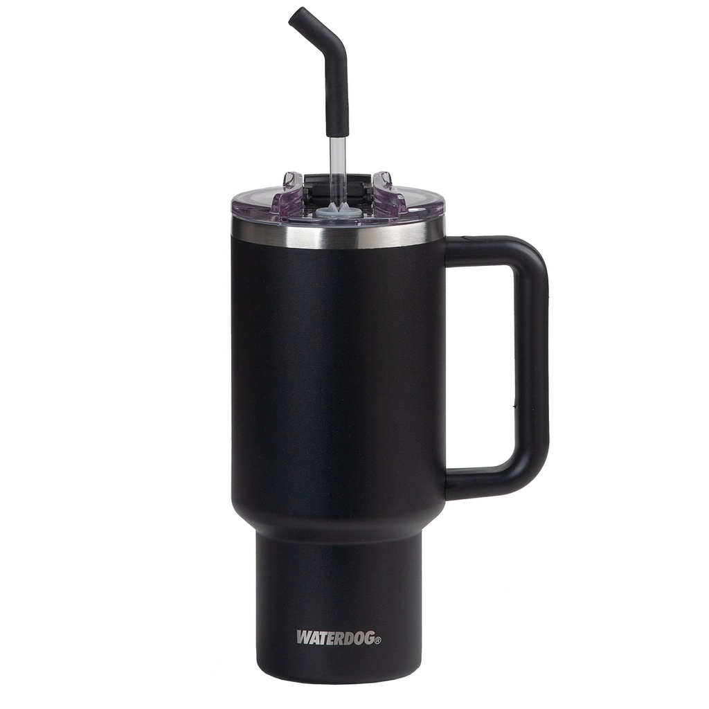 [401045] VASO DOBLE PARED 900 CC NEGRO ACERO INOX WATERDOG