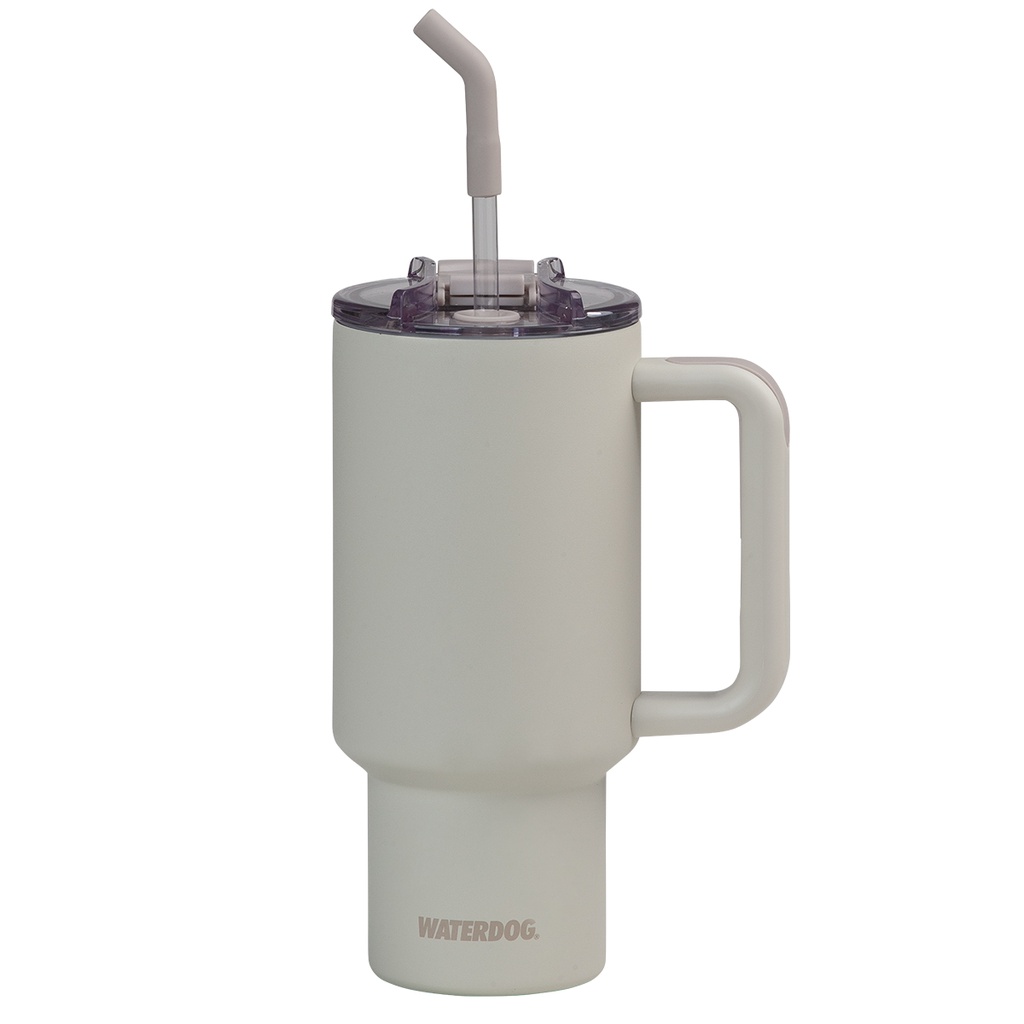 VASO DOBLE PARED 900 CC CENIZA ACERO INOX WATERDOG