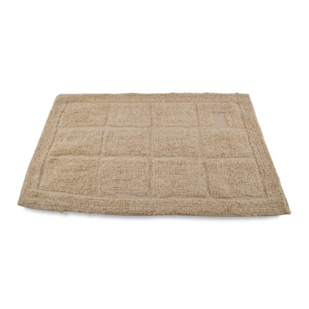 ALFOMBRA DE BAÑO 40 X 60 CM CUADRILLÉ NATURAL