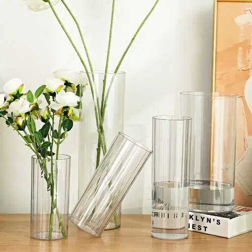 [180142] Florero Acrilico 10X40Cm