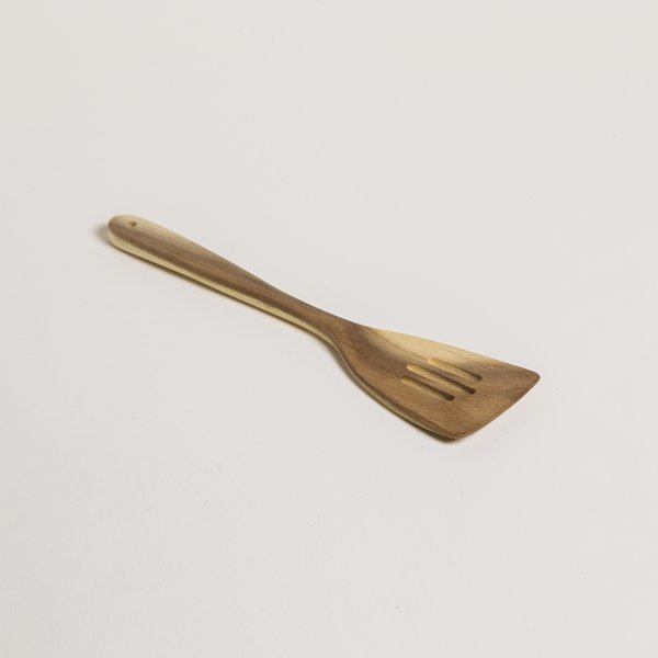 [4113713] Espatula Acanalada De Madera De Acacia 30,5 Cm