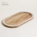 BANDEJA OVALADA SUNDARA 51X28 CM