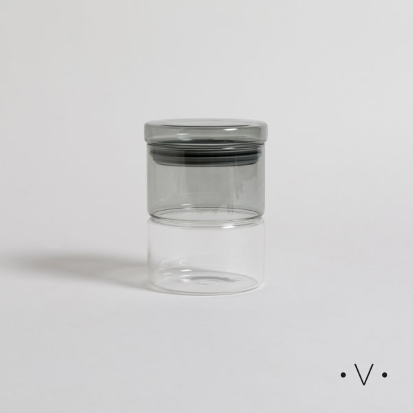 Frasco Redondo Tapa Fume 650 Ml Vassa Home