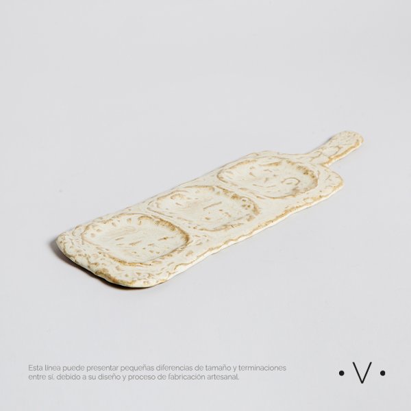 BANDEJA COPETINERA BADAIN 34X10 CM VASSA HOME