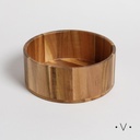 Bowl Recto De Madera De Acacia 2400 Ml Vassa Home