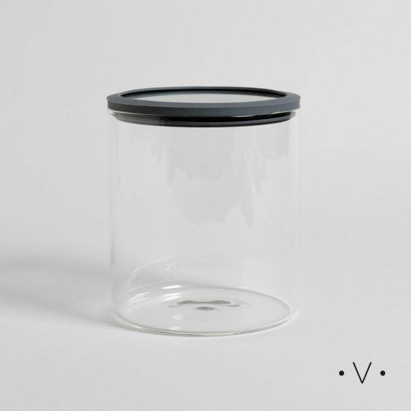 Frasco Redondo Con Borde De Silicona 2300 Ml Vassa Home