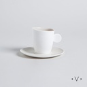 Taza Y Plato Amalfi 150 Ml Vassa Home