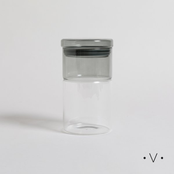 [4113919] Frasco Redondo Tapa Fumé 1040 Ml Vassa Home