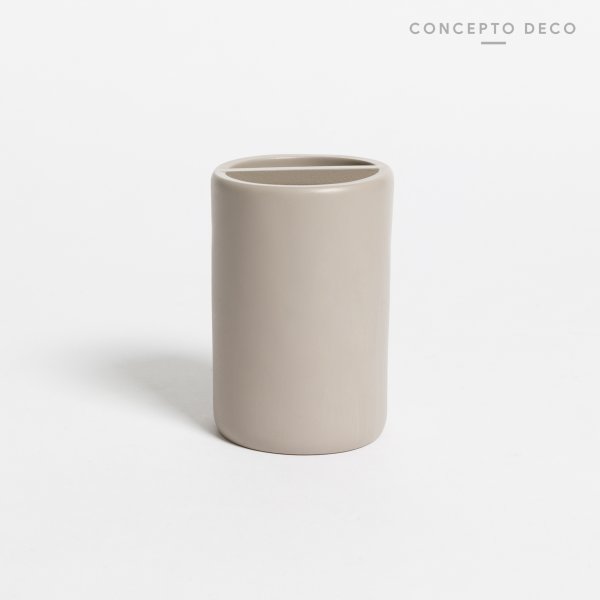 Portacepillo Cemento Redondo 10Cm