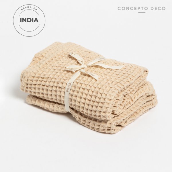 SET X2 REPASADORES PAMUK WAFFLE ARENA 80X50CM