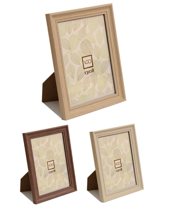 Portarretratos Plástico Símil Madera 15 X 21  Pf2018.6