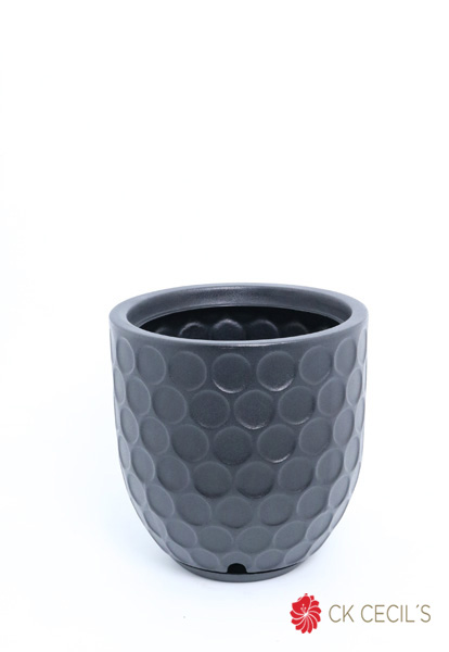 [4130421] Maceta Funchal 32 X 32 Cm Negro