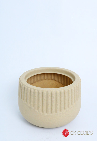 [4130426] Maceta Rotomoldeada Uv  Lisboa 27 X 20 Cm. Arena