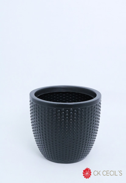 [4130443] Maceta Rotomoldeada Uv  Perla 33 X 30 Cm Negro