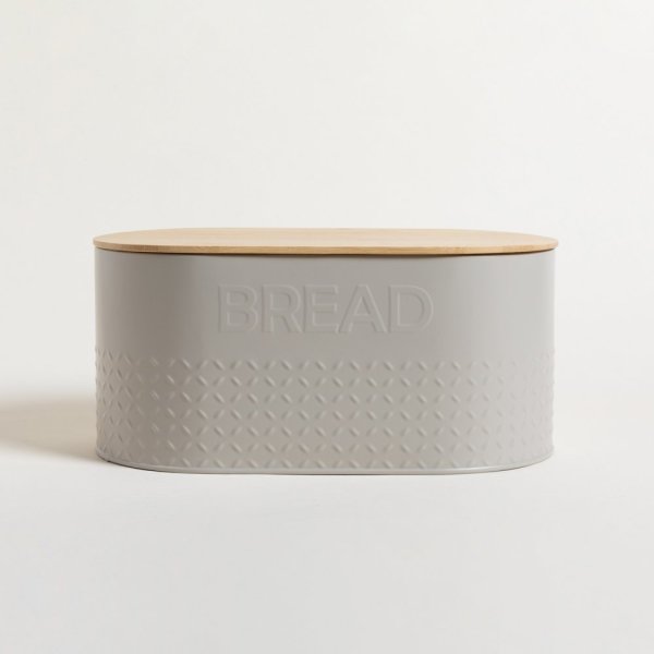 LATA OVAL TAPA BAMBOO GREY BREAD 34X19X15 CM