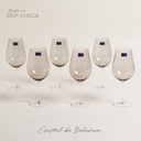 Set X 6 Copas De Cristal De Bohemia Sarah Brown 520 Ml