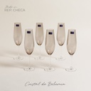 Set X 6 Copas De Cristal De Bohemia Sarah Brown 260 Ml