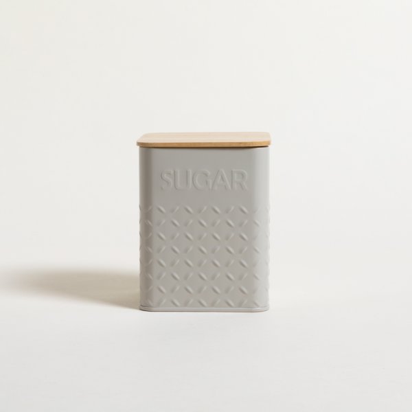 LATA CUADRADA TAPA BAMBOO GREY SUGAR 11,5X14,5 CM