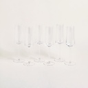 Set X 6 Copas De Champagne Facetadas 250 Ml