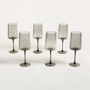Set X 6 Copas Martillé Grey 600 Ml