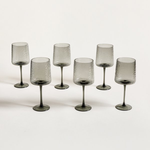 SET X 6 COPAS MARTILLÉ GREY 560 ML
