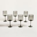 Set X 6 Copas Martillé Grey 560 Ml