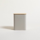 LATA CUADRADA TAPA BAMBOO GREY TEA 11,5X14,5 CM