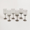 SET X 6 COPAS LISAS GREY 500 ML