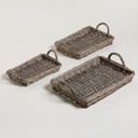 SET X 3 BANDEJAS RECTANGULARES SALIX 27X17 / 32X22