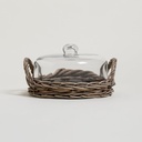 Campana De Vidrio Con Base Salix 23 Cm