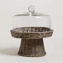 CAMPANA DE VIDRIO CON PIE SALIX 35 CM