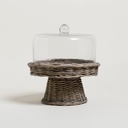 CAMPANA DE VIDRIO CON PIE SALIX 25 CM
