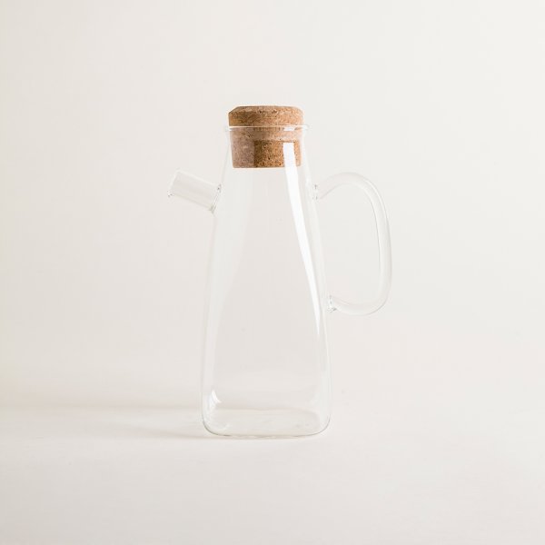 Botella De Borosilicato Con Tapa De Corcho 1100 Ml