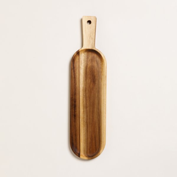 TABLA OVALADA DE ACACIA KIKAR 40X10 CM