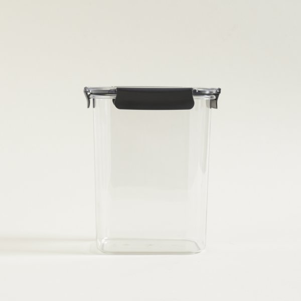 TUPPER RECTANGULAR DE ACRILICO Y CIERRE HERMETICO