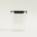 TUPPER RECTANGULAR DE ACRILICO Y CIERRE HERMETICO