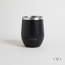 MATE DE ACERO INOXIDABLE NEGRO 350ML VASSA HOME