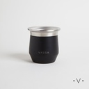 Mate De Acero Inoxidable Negro 230 Ml Vassa Home