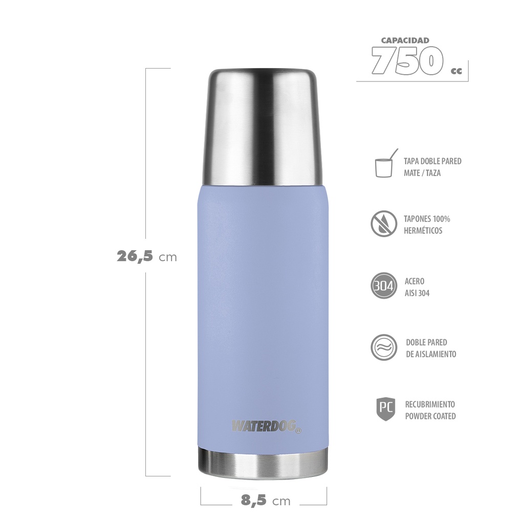 Termo Waterdog Obus 750 Ml Lavanda