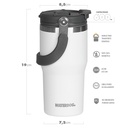 VASO DOBLE PARED 600 ZUMO 600CC BLANCO WATERDOOG