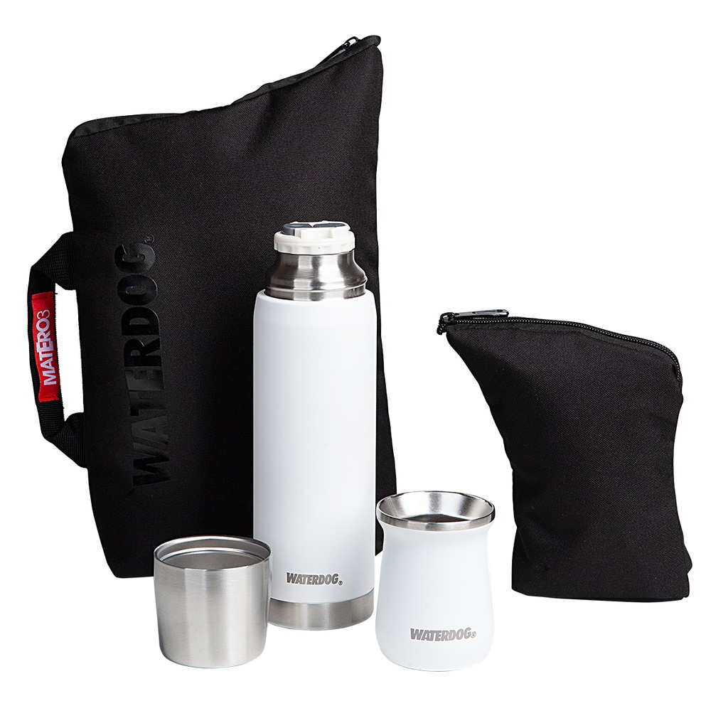 BOLSO MATERO + YERBERO NEGRO WATERDOG
