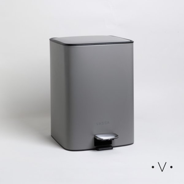 [4110281] Cesto De Basura Cuadrado 18 L Vassa Home