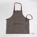 DELANTAL DE COCINA GRIS 75X68 CM VASSA HOME