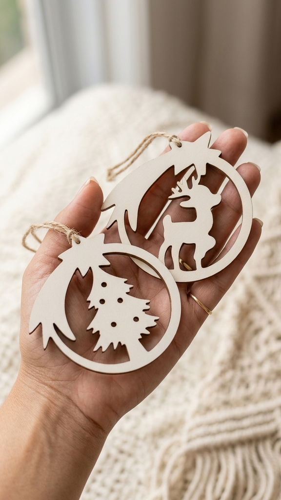 [131269] Colgante X 2 Reno Y Pino 20 Cm Xmas Estilo Domingo