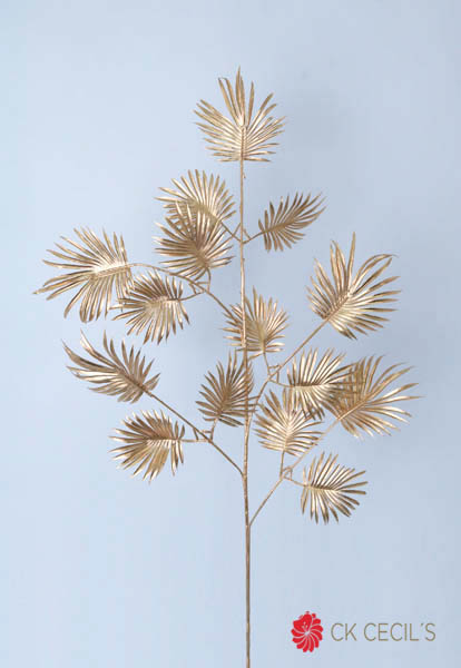 VARA NAVIDAD MINI PALM 73 CM. GOLD