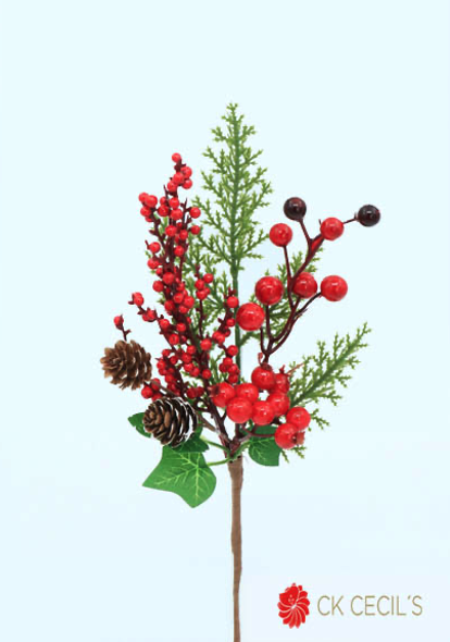 BERRY PICK X 35 CM. RED GREEN