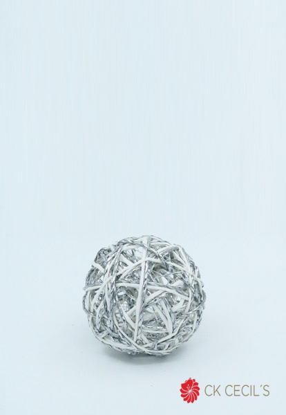 [277589] Pelota 12 Cm. Silver White